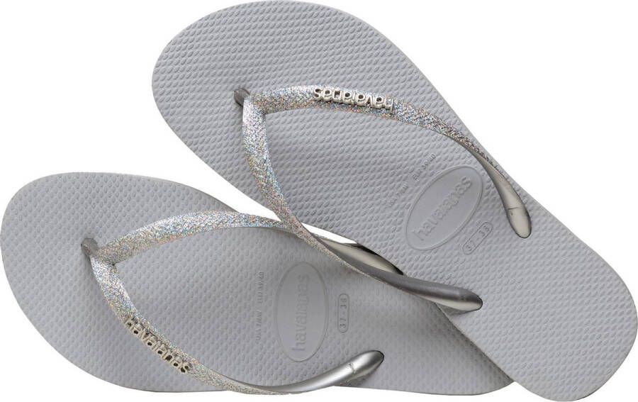 Havaianas Slim Glitter II Meisjes Slippers Ice Grey - Foto 2