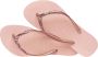 Havaianas Slim Glitter Flip Flops Dames Pink- Dames Pink - Thumbnail 2