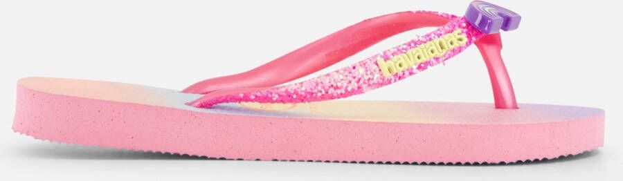 Havaianas Slim Glitter Slippers roze Rubber Dames