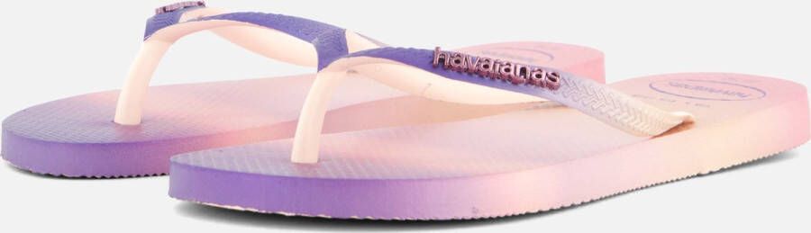 Havaianas Slim Gradient Sunset Slippers Roze Paars