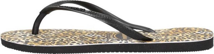 Havaianas Slim Leopard teenslippers met panterprint Zwart Meisjes Rubber 25-26 - Foto 17