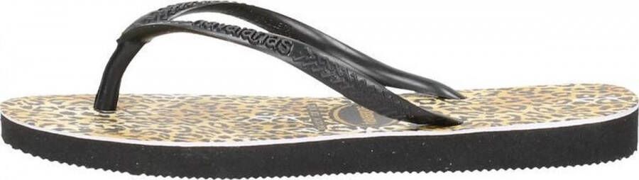 Havaianas Slim Leopard teenslippers met panterprint Zwart Meisjes Rubber 25-26 - Foto 19