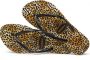 Havaianas Slim Leopard teenslippers met panterprint Zwart Meisjes Rubber 23-24 - Thumbnail 3