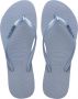 Havaianas Slim logo metallic Blauw Rubber Teenslippers Dames - Thumbnail 2