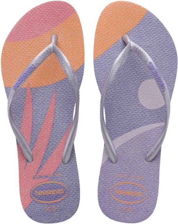 Havaianas Slim Palette Glow slipper met glitter