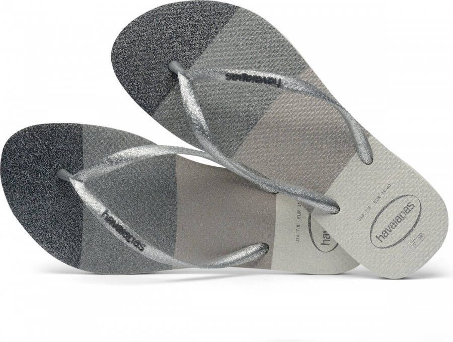 Havaianas Slim Pallet Glow Dames Slippers White