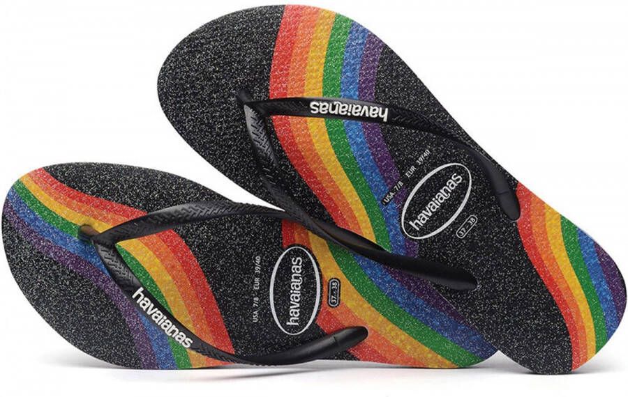 Havaianas Slim Pride Dames Slippers Black