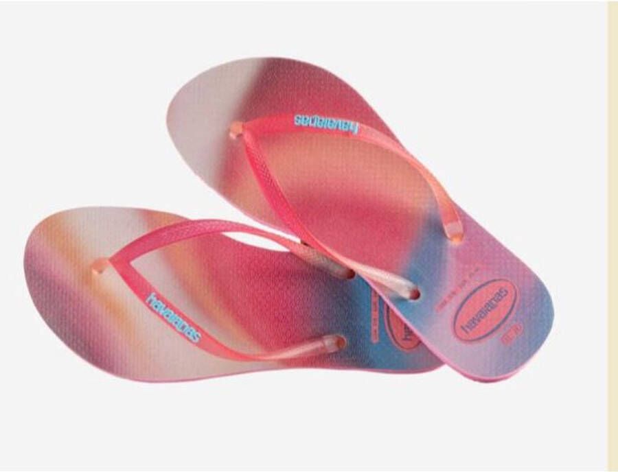 Havaianas Dames Slim Metallic Rainbow Pink Lemonade MULTICOLOR - Foto 2