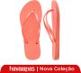 Havaianas Slim rosa peach roze dun bandje Kleur Roze) - Thumbnail 4