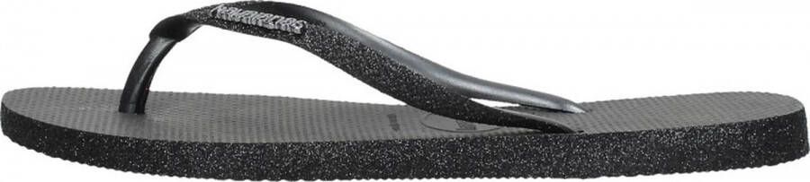 HAVAIANAS Teenslippers Dames Slim Sparkle Ii Maat: 37 Materiaal: Rubber Kleur: Zwart - Foto 5