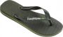 Havaianas Brasil Logo teenslippers groen Rubber 31 32 - Thumbnail 3