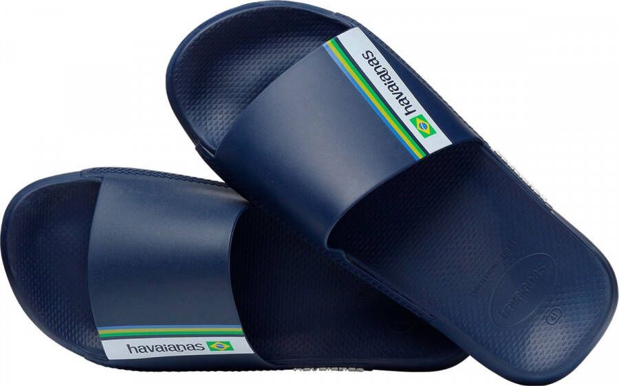 Havaianas Slide Brasil Unisex Slippers Navy Blue
