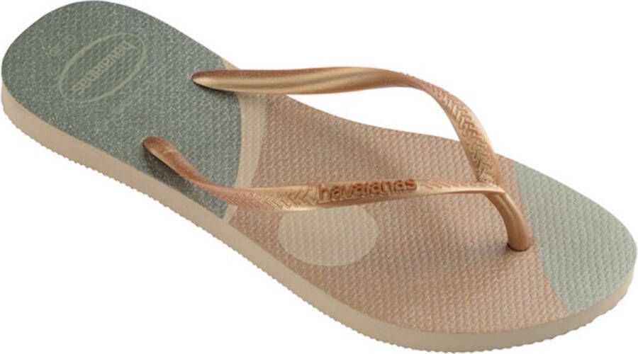 Havaianas NU 21% KORTING Teenslippers SLIM PALETTE GLOW met mooie metallicglans - Foto 3