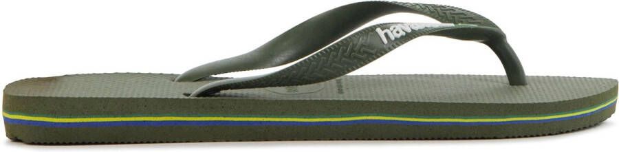 Havaianas Slippers Teenslippers Heren Brasil Logo Groen