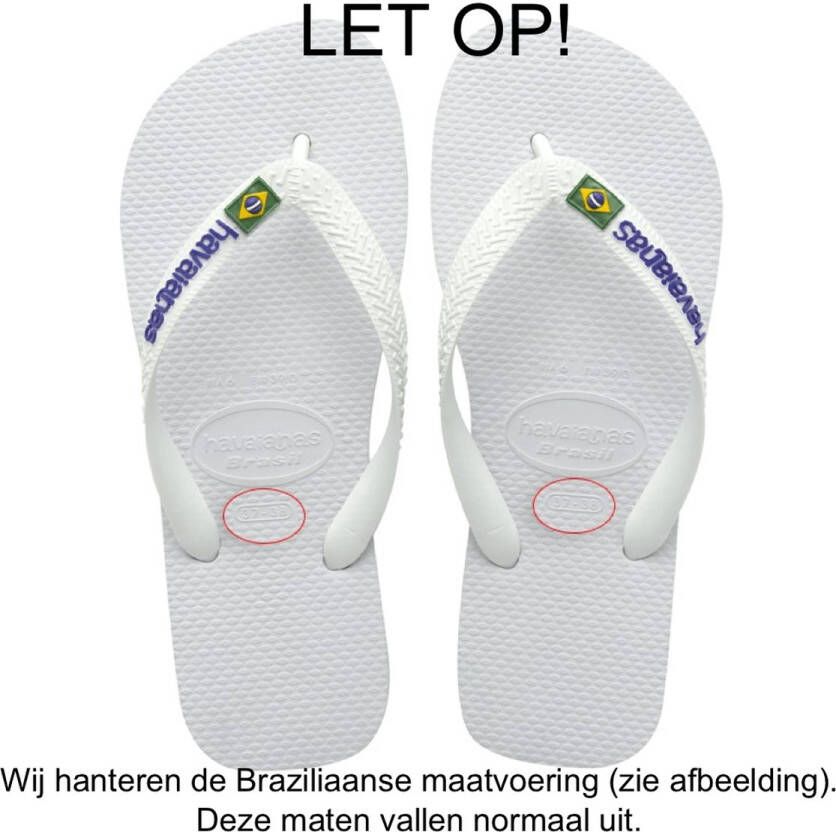 Havaianas Teenslippers Brasil Logo zomerschoen slippers poolslides met logo-opschrift