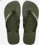 HAVAIANAS Teenslippers Heren Brasil Logo Maat: 39 40 Materiaal: Rubber Kleur: Groen - Thumbnail 3