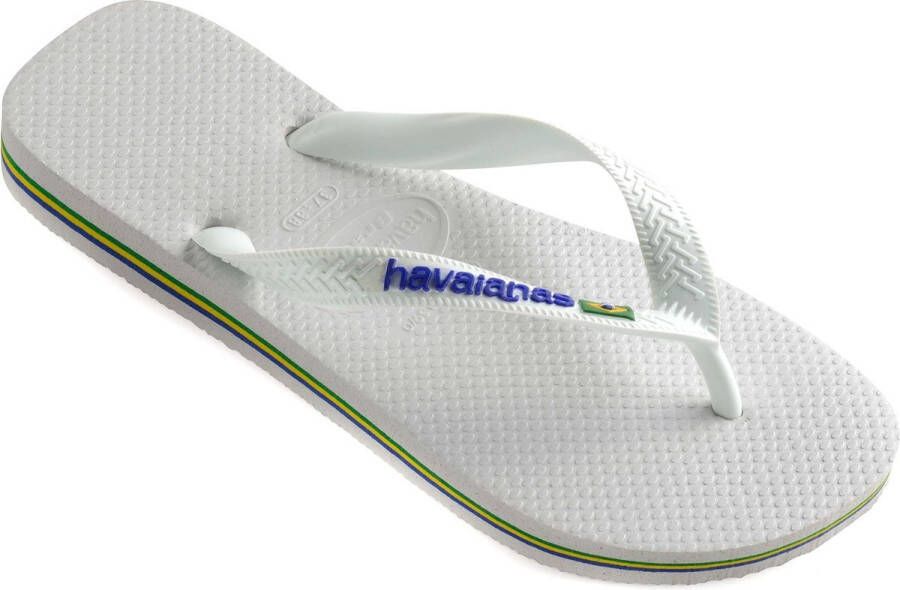 Havaianas Slippers Brasil Logo Wit