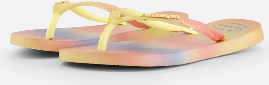 Havaianas Teenslippers SLIM GRADIENT SUNSET zomerschoen slippers poolslides met zomerse kleurverloop