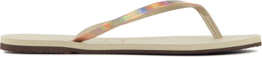 Havaianas Slippers Teenslippers Dames you metallic Rose goud
