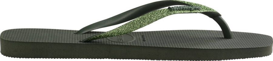 Havaianas SQUARE GLITTER Groen Dames Slippers