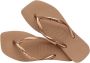 Havaianas Square Logo Metallic teenslippers roségoud - Thumbnail 8