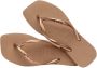 Havaianas Square Logo Metallic teenslippers roségoud - Thumbnail 8