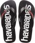 Havaianas Top Logomania 2 Unisex Slippers Zwart Rood - Thumbnail 2