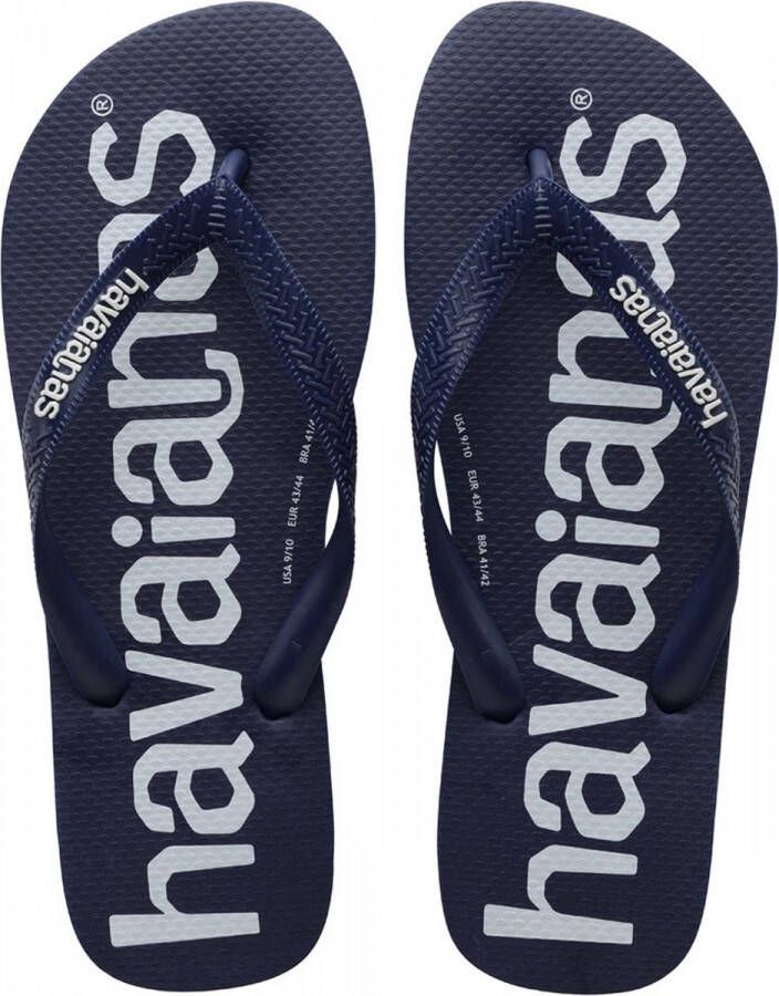 Havaianas Top Logo ia Unisex Slippers Navy Blue - Foto 3