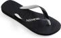 Havaianas Top Mix teenslippers zwart Rubber 35-36 - Thumbnail 2