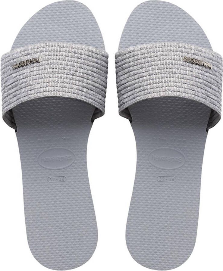 Havaianas Comfortabele Slippers voor de Zomer Gray Dames