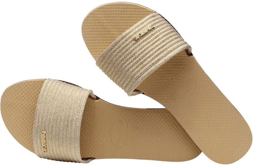 Havaianas Dames slippers You Malta Mix Metallic Geel Dames