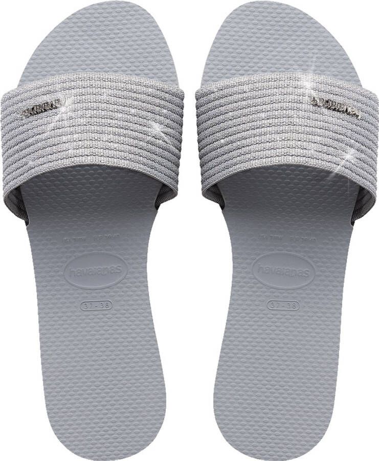 Havaianas Comfortabele Slippers voor de Zomer Gray Dames