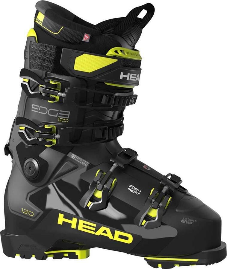 Head edge 120 hv gw Skischoen heren Zwart-Geel