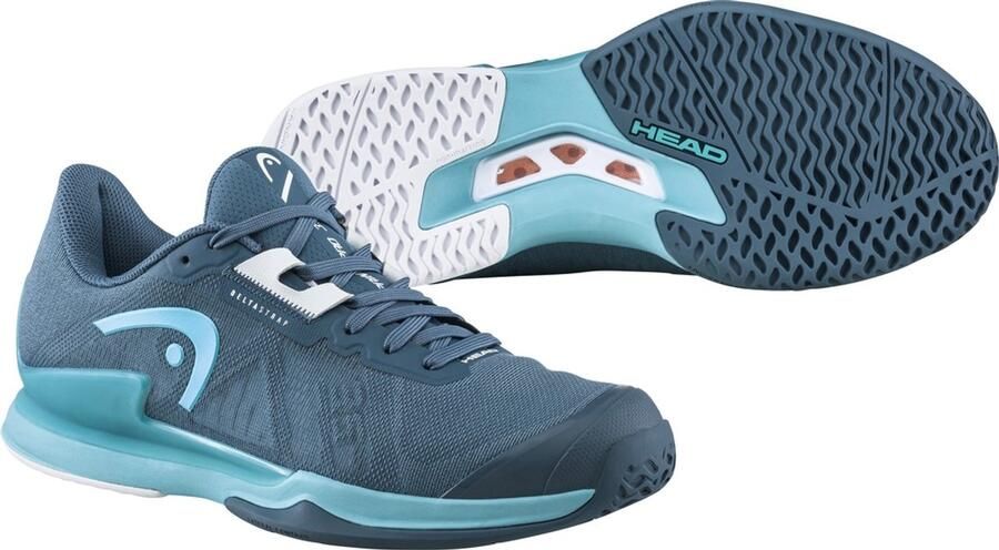 Head Sportschuhe Damen Tennisschuhe Sprint Pro 3.5 Ac Grey Teal 154846 Blau