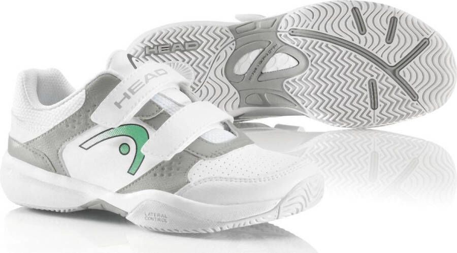 HEAD RACKET Head Lazer Velcro Tennisschoenen Unisex Wit Zilver Groen