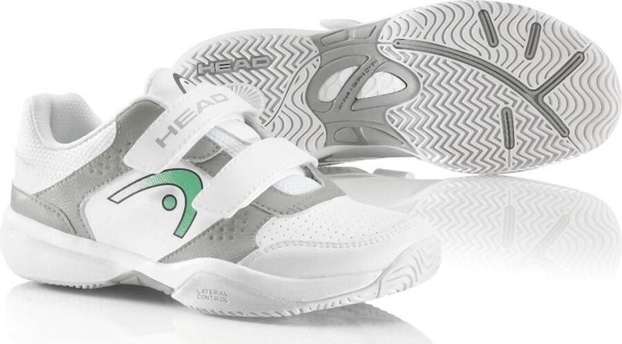 HEAD RACKET Head Lazer Velcro Tennisschoenen Unisex Wit Zilver Groen