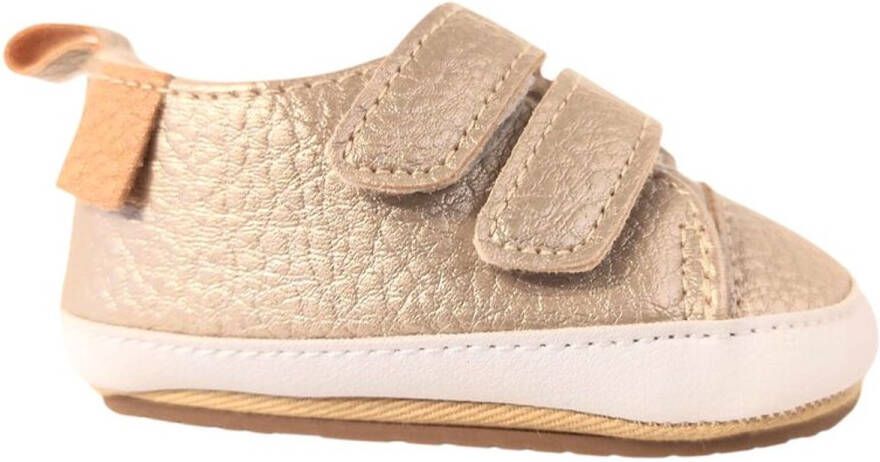 Healty Shoes Healthy Shoes Utrecht Klittenbandschoen Gold