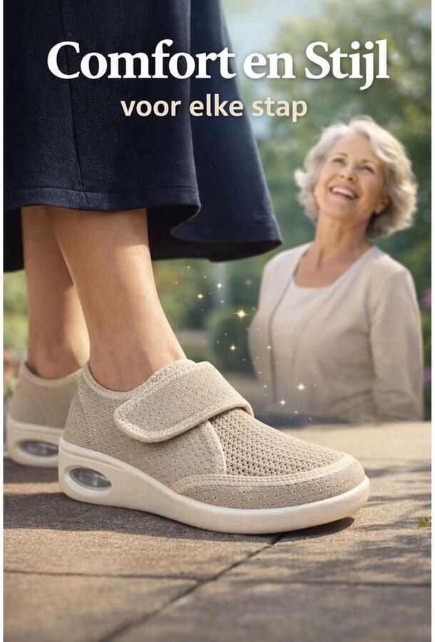 Healty Shoes Healthy Shoes Klittenbandschoen Derby Zand