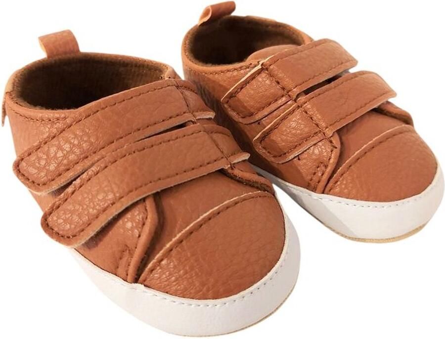 Healty Shoes Healthy Shoes Utrecht Klittenbandschoen Cognac