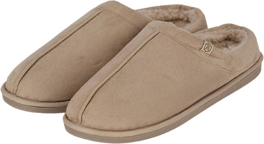 Heat Essentials Pantoffels Heren Beige Zand 41 42 Heren Pantoffels Sloffen Heren Suede Look - Foto 2