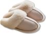 Heavency® Pantoffels en Fluffy Open Sloffen met Pluche Voering Antislip Zool – Heavency ® Beige - Thumbnail 1