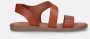 Hee! Dames Sandaal Cognac COGNA - Thumbnail 1