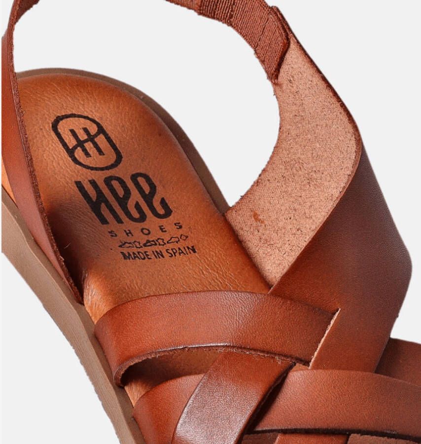Hee! Dames Sandaal Cognac COGNA