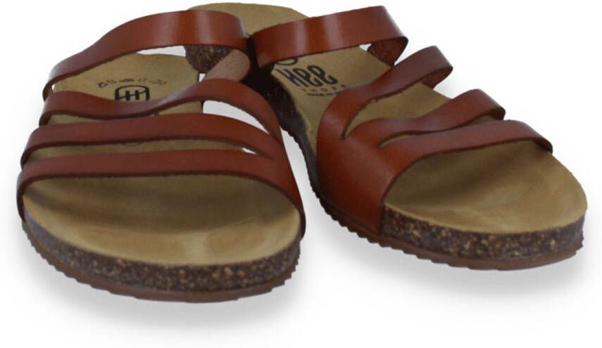 Hee! Dames Slipper Cognac COGNA
