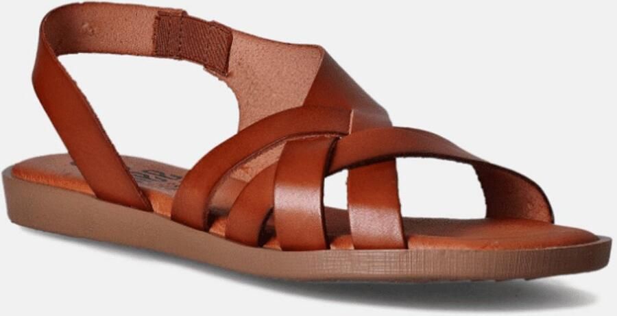 Hee! Dames Sandaal Cognac