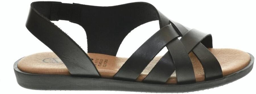 HEE Zwarte Platte Sandalen