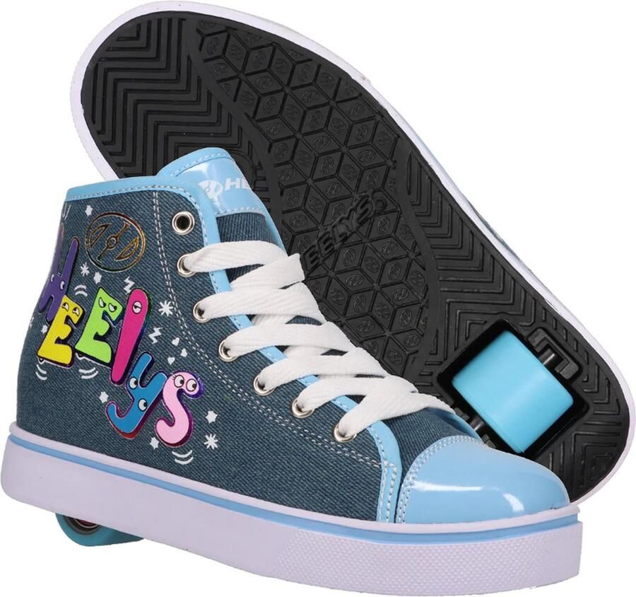 Heelys Veloz blauw denim multi rainbow kids (HLY-G1W-4585)