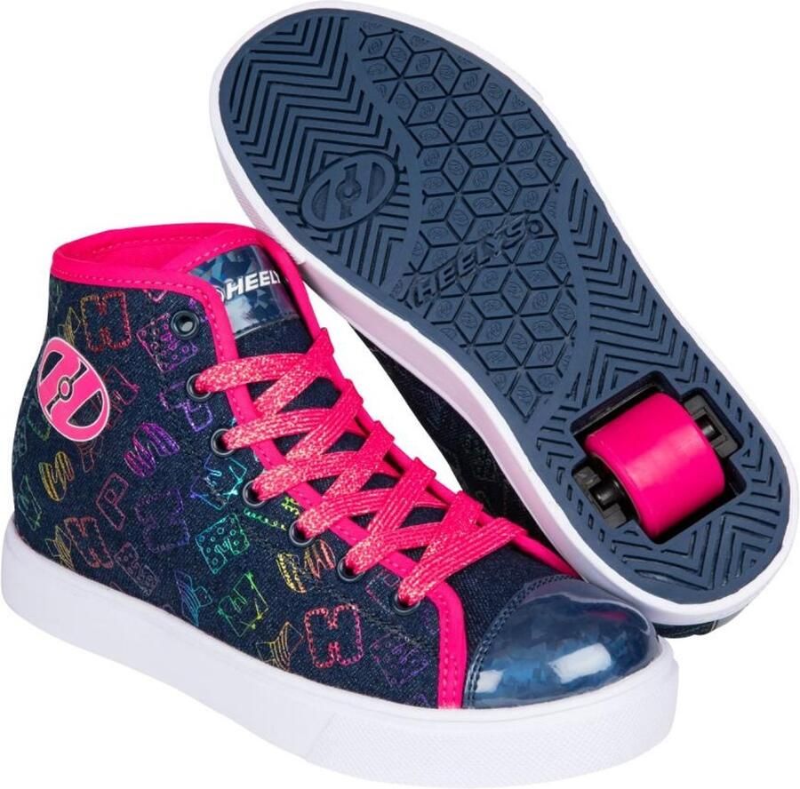 Heelys Veloz Denim Pink Rainbow
