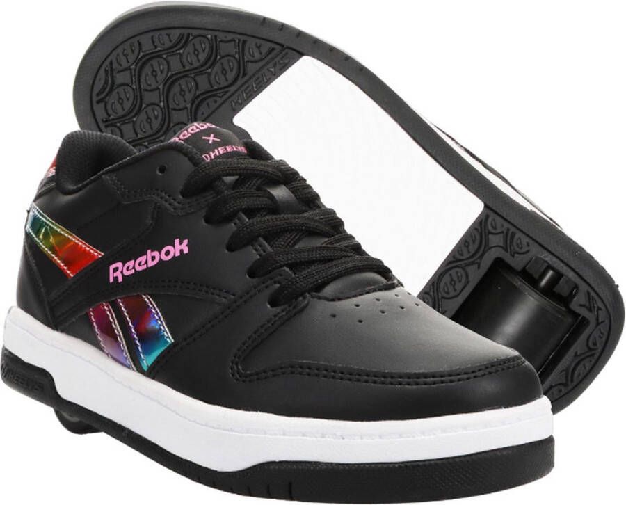 Heelys Reebok BB4500 Low zwart roze kids (HLYG1W4725) Schoenen.nl