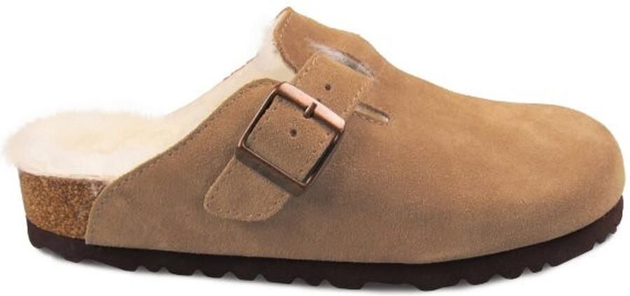 Heit n Felle Clogs met lamswollen voering muiltjes pantoletten